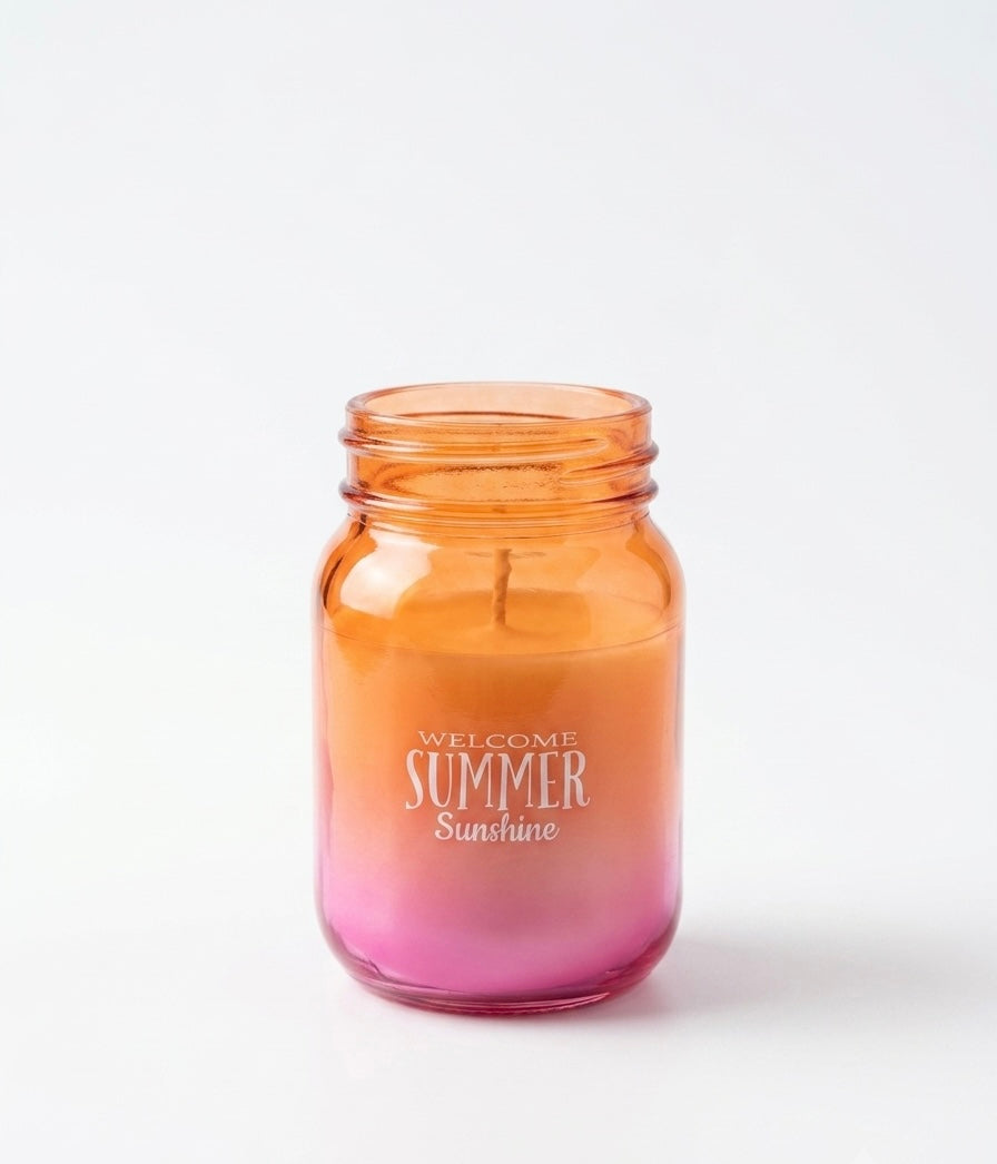 Mini Summer Sunshine Gradient Jar Candle