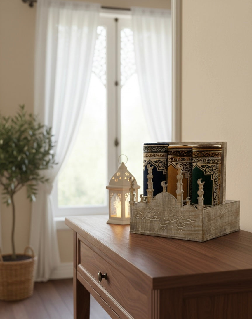 Wooden Prayer Organizer – Masjid Design