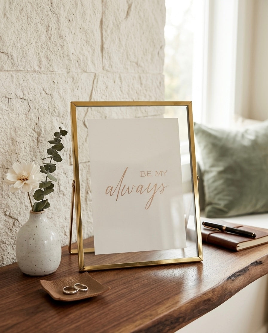 Floating Gold Gallery Frame