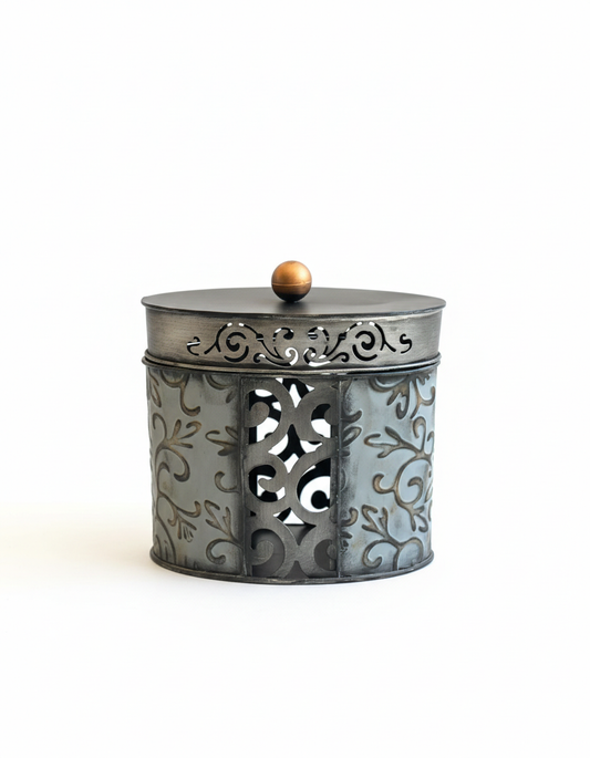 Vintage Arabesque Metal Table Art