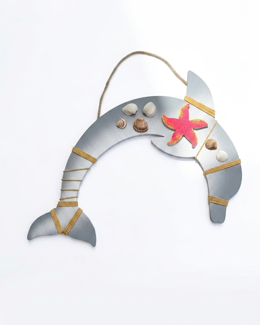 Nautical Dolphin Wooden Wall Hanging