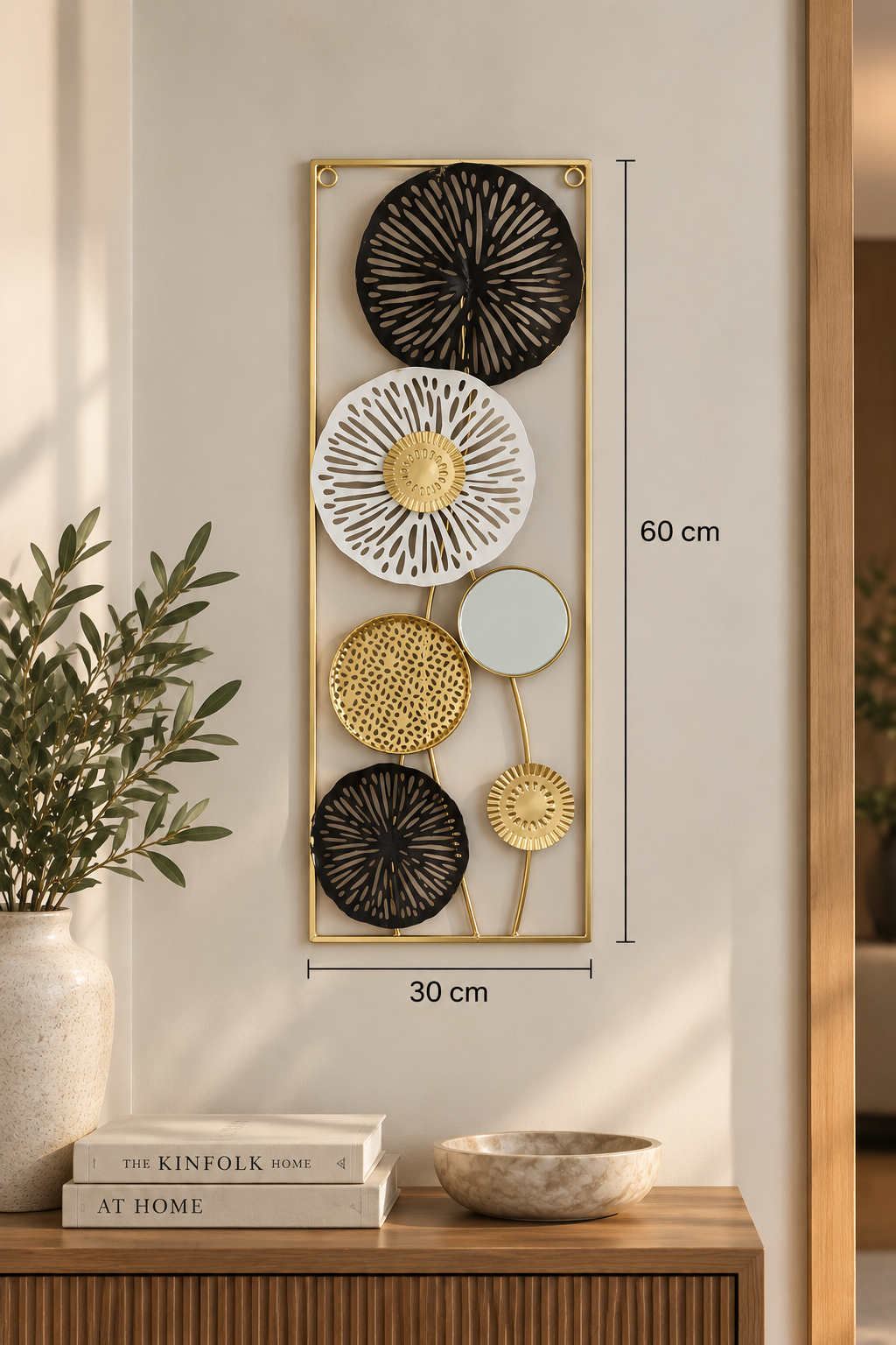 Botanical Bloom Metallic Wall Art