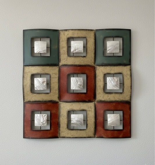 Artisan Mosaic Metal Wall Art