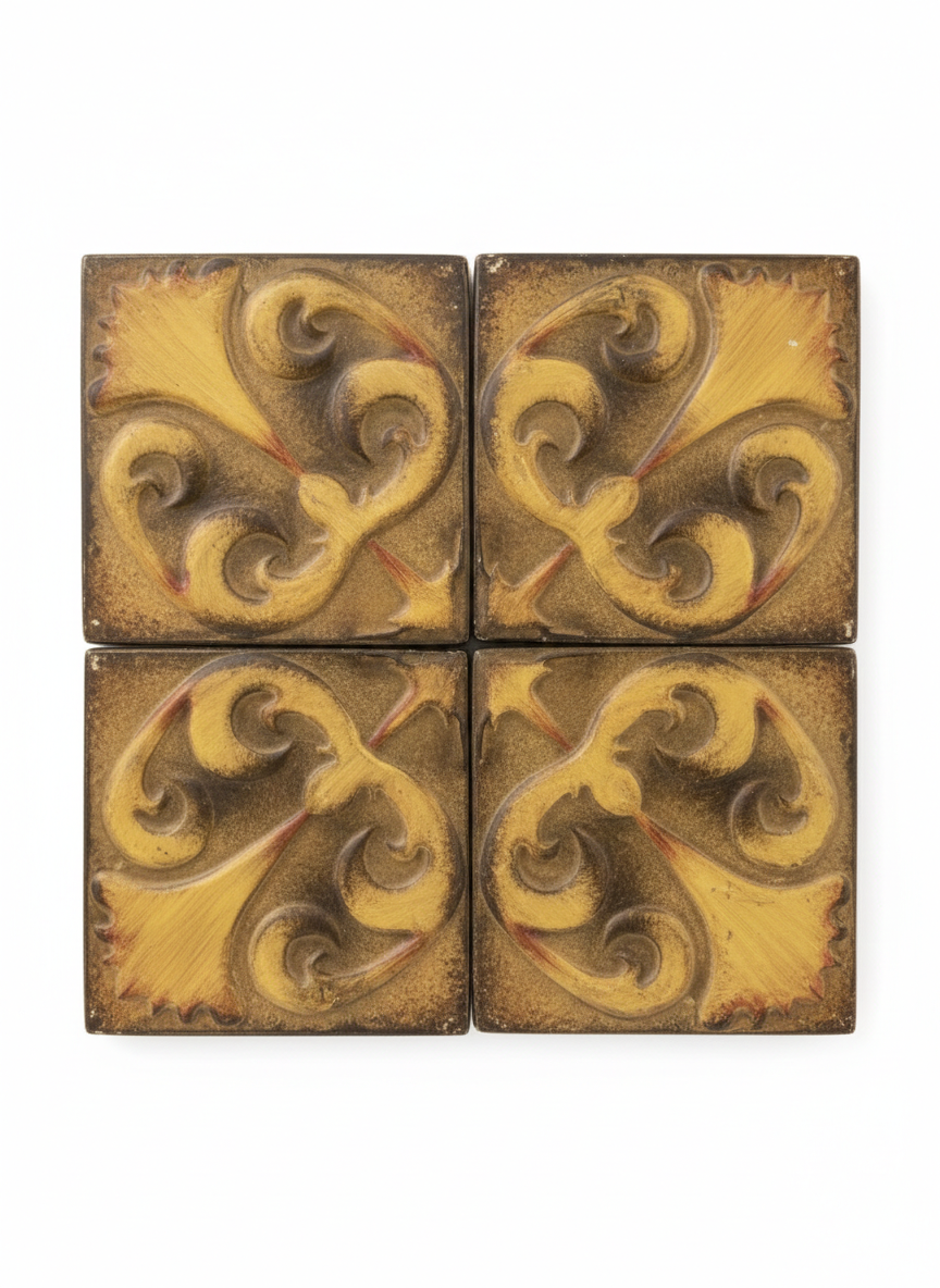 Arabesque Floral Metal Wall Art Set