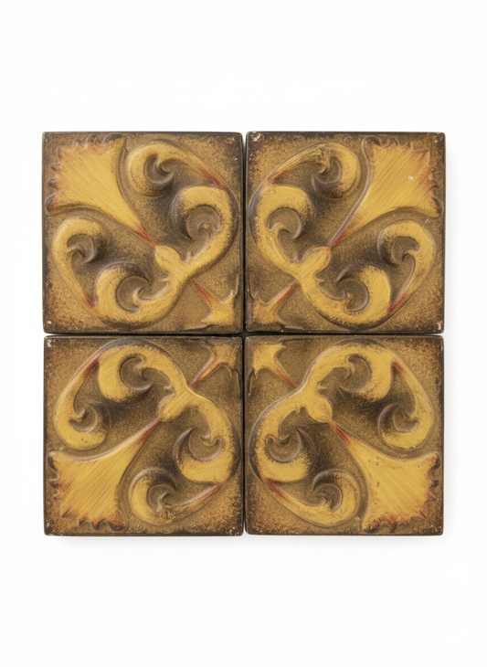 Arabesque Floral Metal Wall Art Set