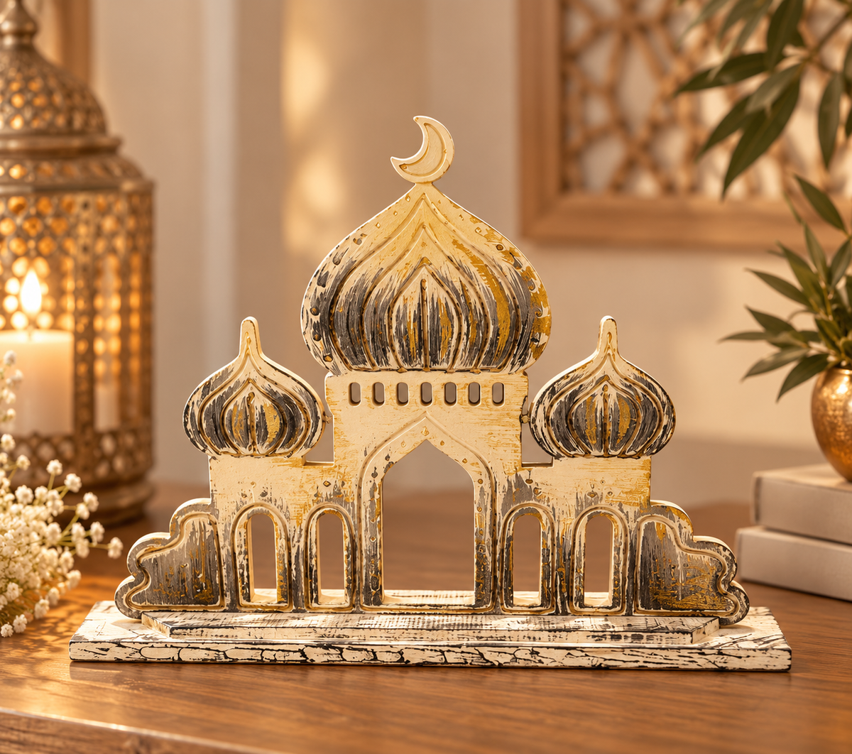 Artisan Mosque Domes: Timeless Islamic Tabletop Accent