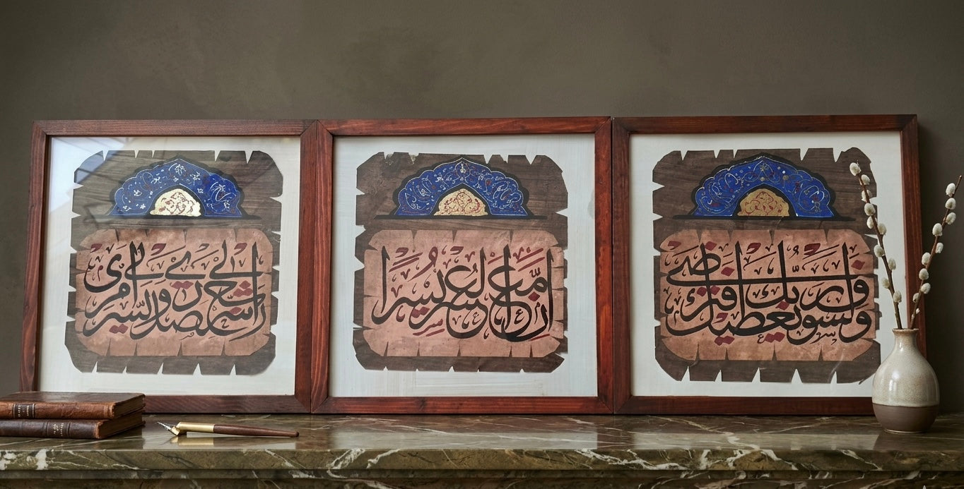 The Triptych Collection: Hand-Finished Calligraphy Set
