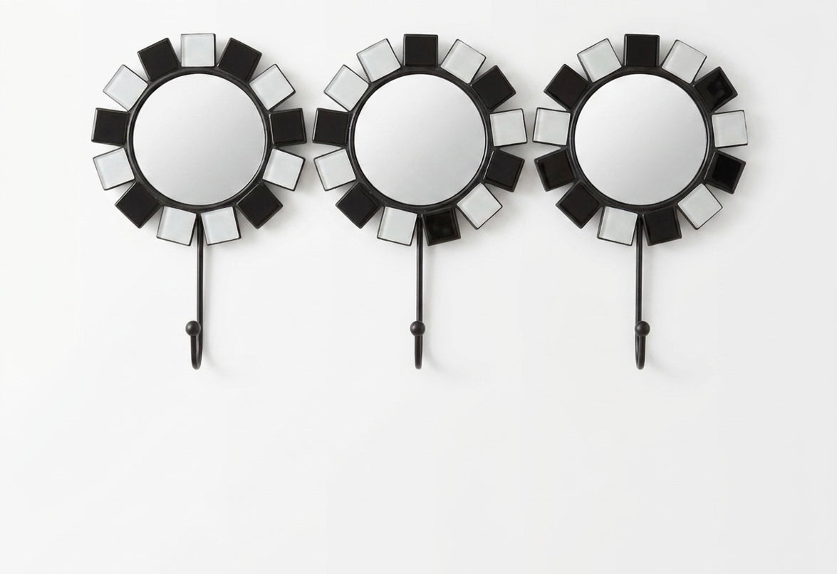 Connected Mosaic Mirror Wall Rack