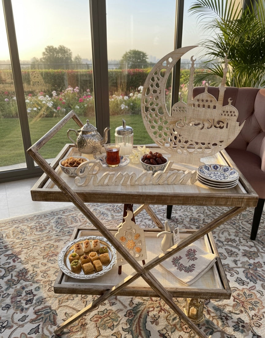 Industrial Elegance Bar Cart