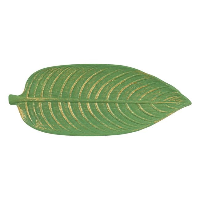 Verdant Leaf Decorative Tray