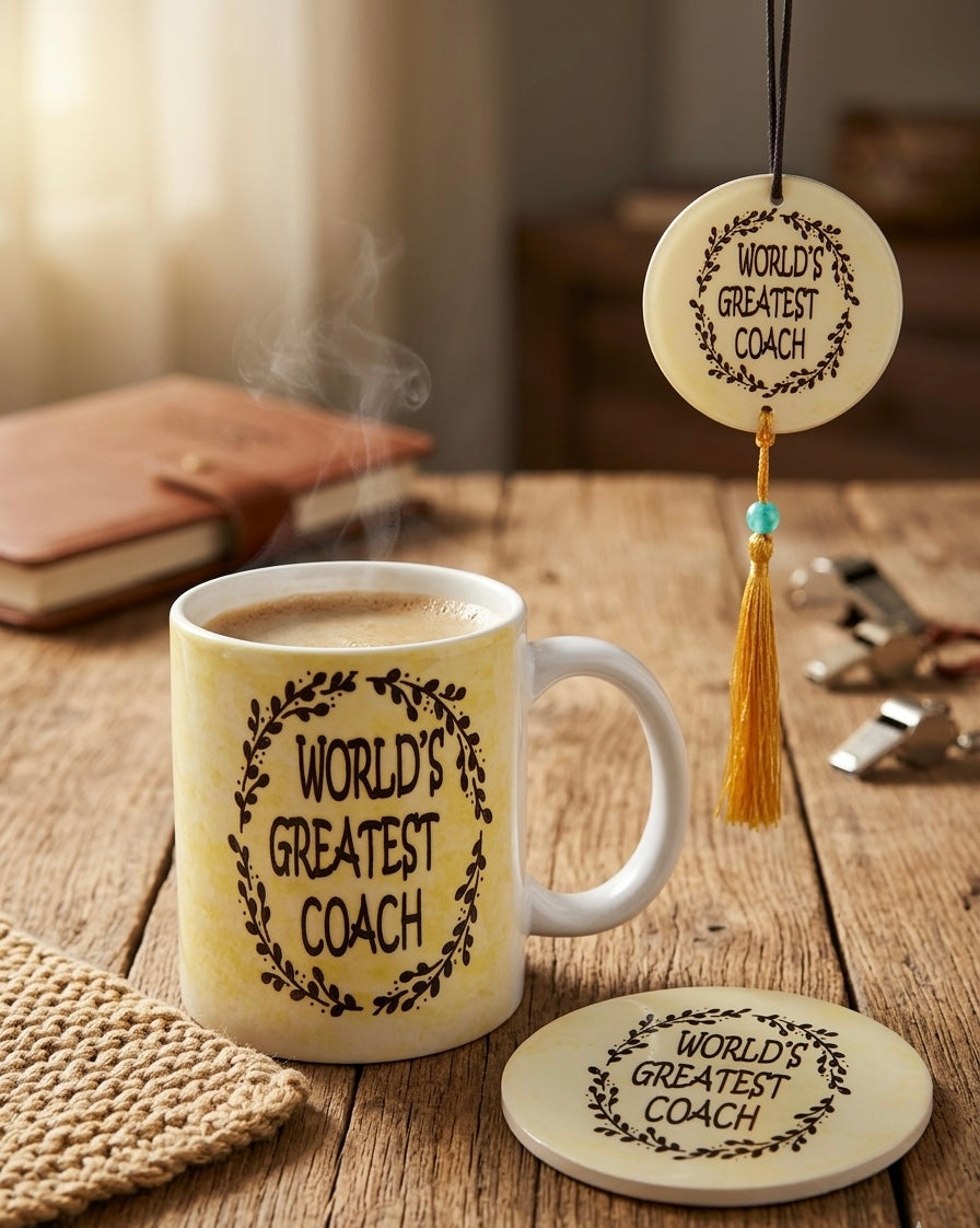 "World’s Greatest Coach" 3-Piece Gift Set