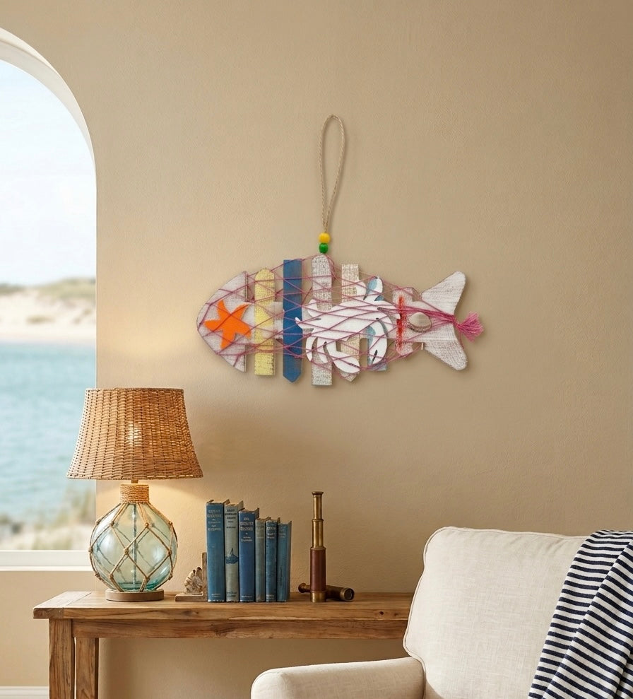 Artisanal Nautical Fish Wall Decor