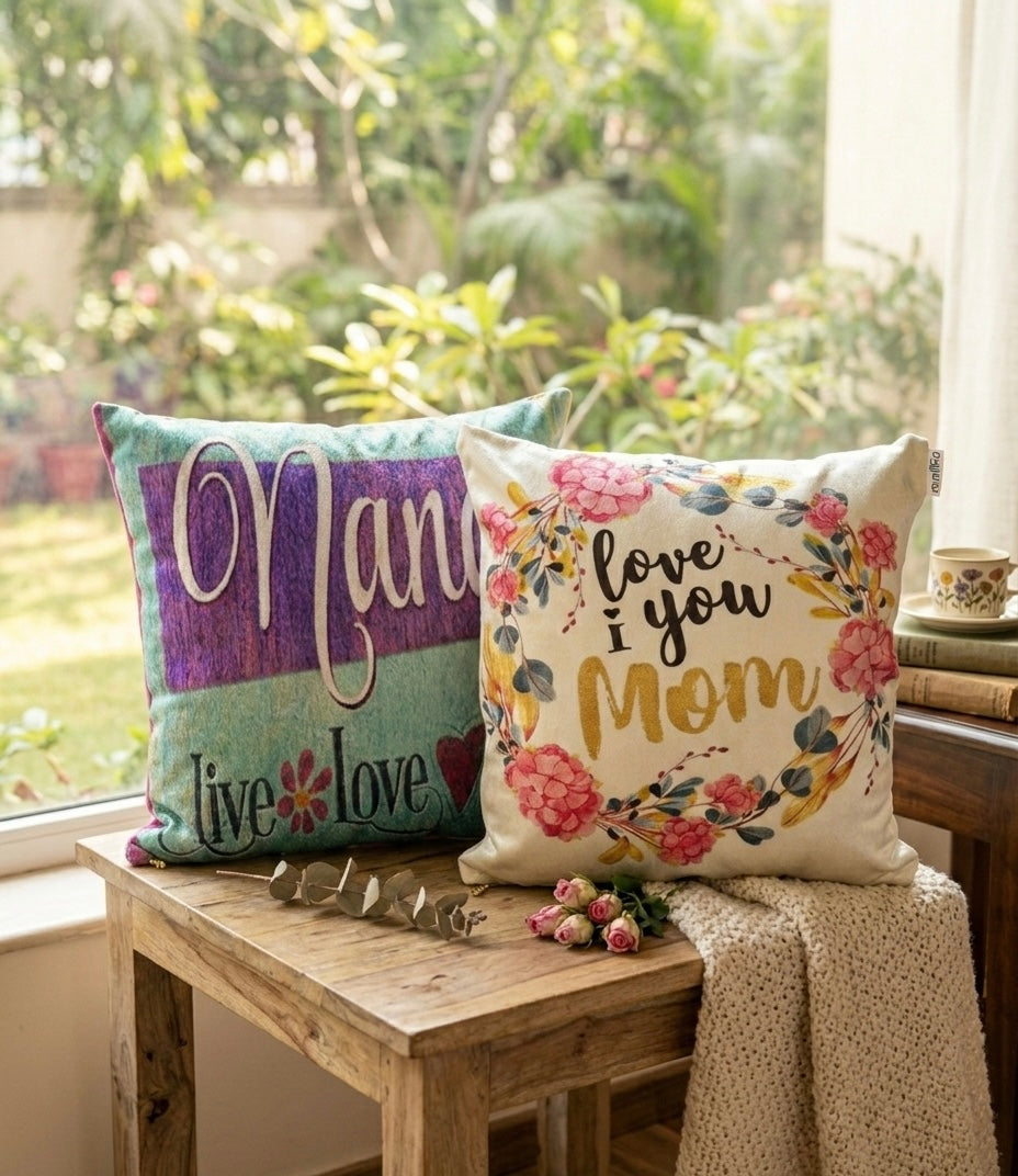 Signature Velvet "Appreciation" Cushion – Premium 40x40 Square Throw Pillow