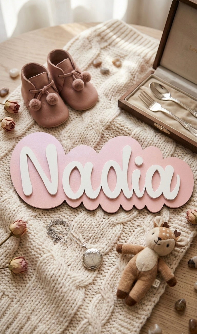 Custom 3D Wooden Name Sign