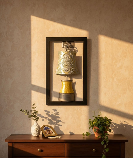 Illuminated Elegance Framed Metal Wall Art