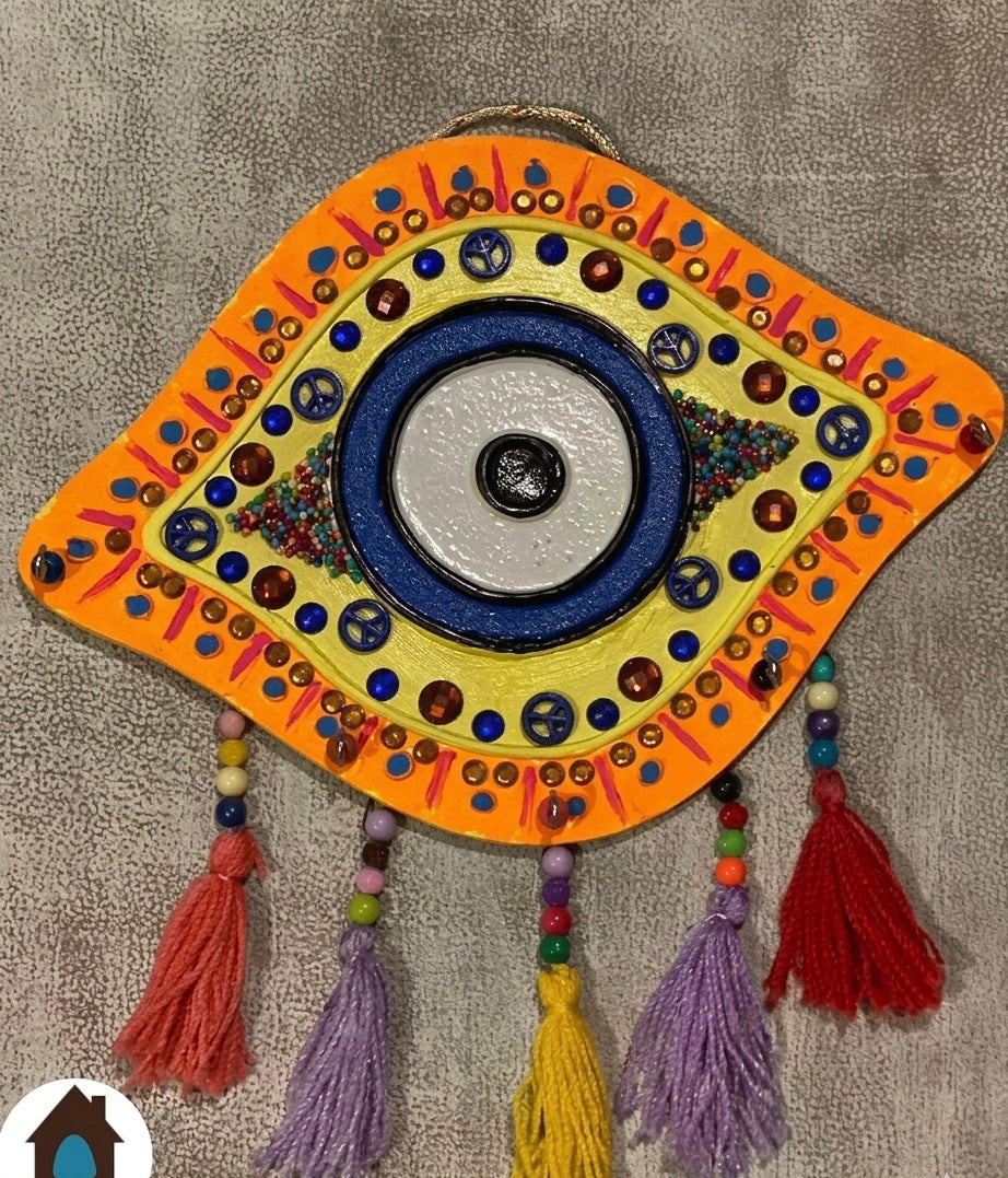 Handmade Evil Eye Wall Hanging