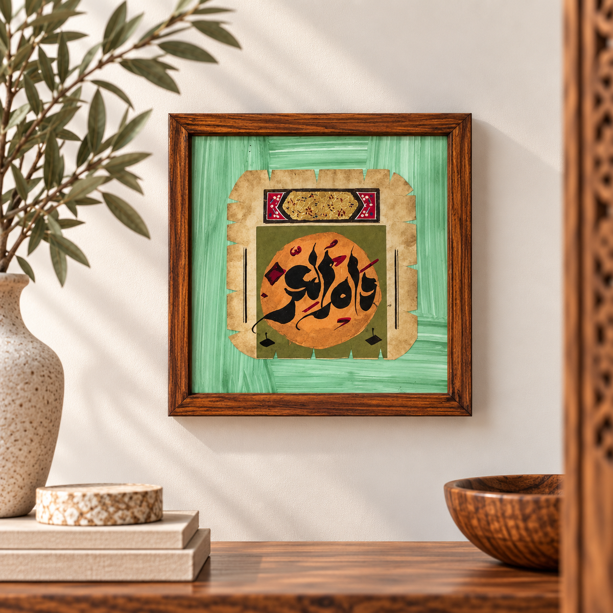 Handcrafted Arabic Calligraphy Wall Art