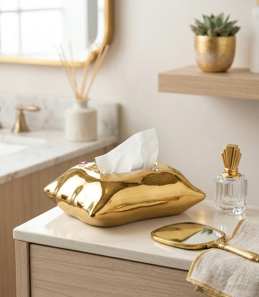 Gilded Pillow Luxury Tissue Box Cover