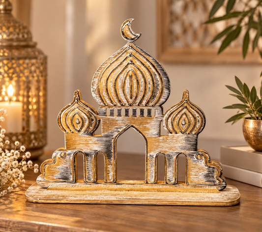 Artisan Mosque Domes: Timeless Islamic Tabletop Accent