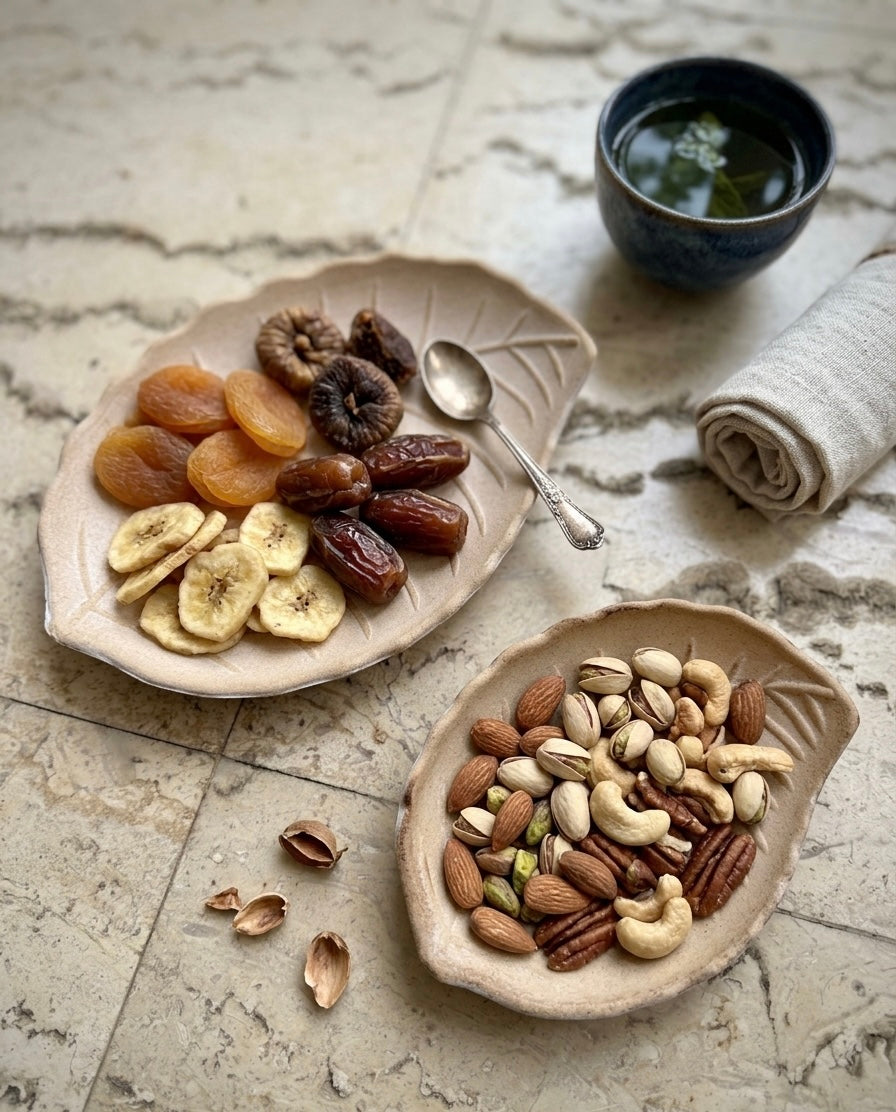 Artisanal Wooden Leaf Platter