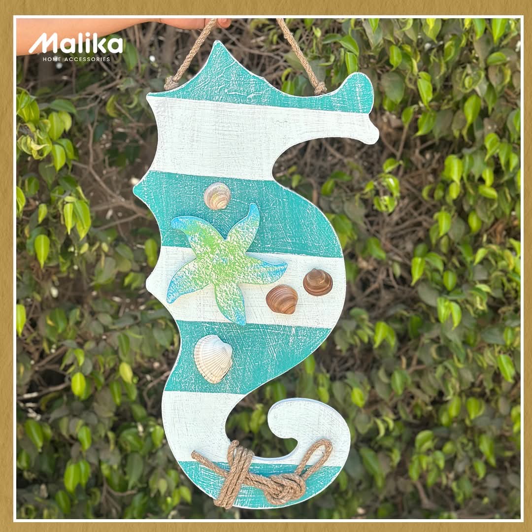 Handcrafted Nautical Seahorse Wall Decor