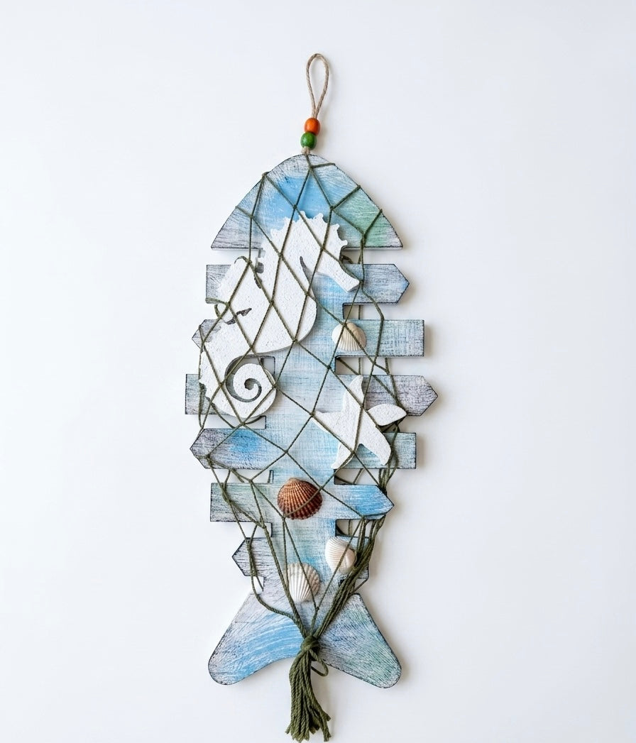 Artisanal Nautical Fish Wall Decor