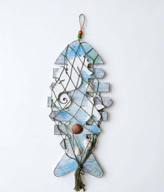 Artisanal Nautical Fish Wall Decor