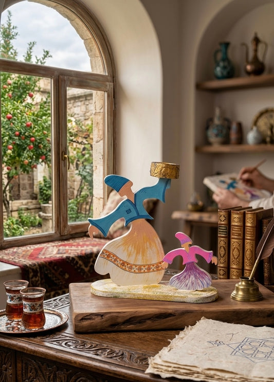 Handcrafted Whirling Dervish Wooden Figurine