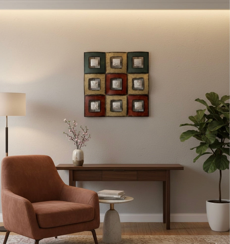 Artisan Mosaic Metal Wall Art