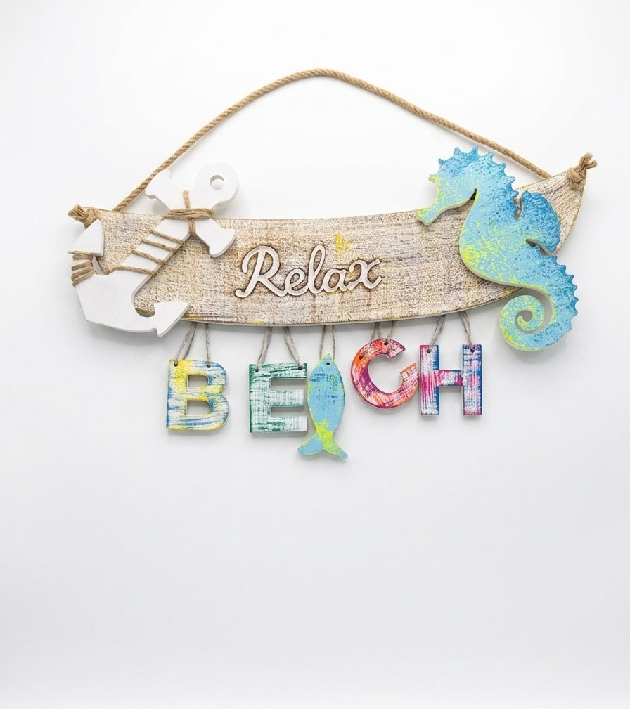 Malika Nautical "Relax" Wall Decor