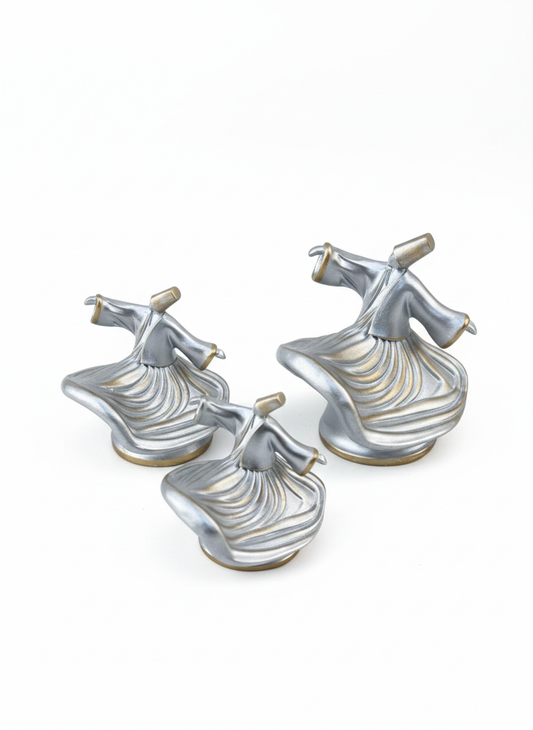 Tanoura Dancer Sculptures – Artistic Decorative Set of 3