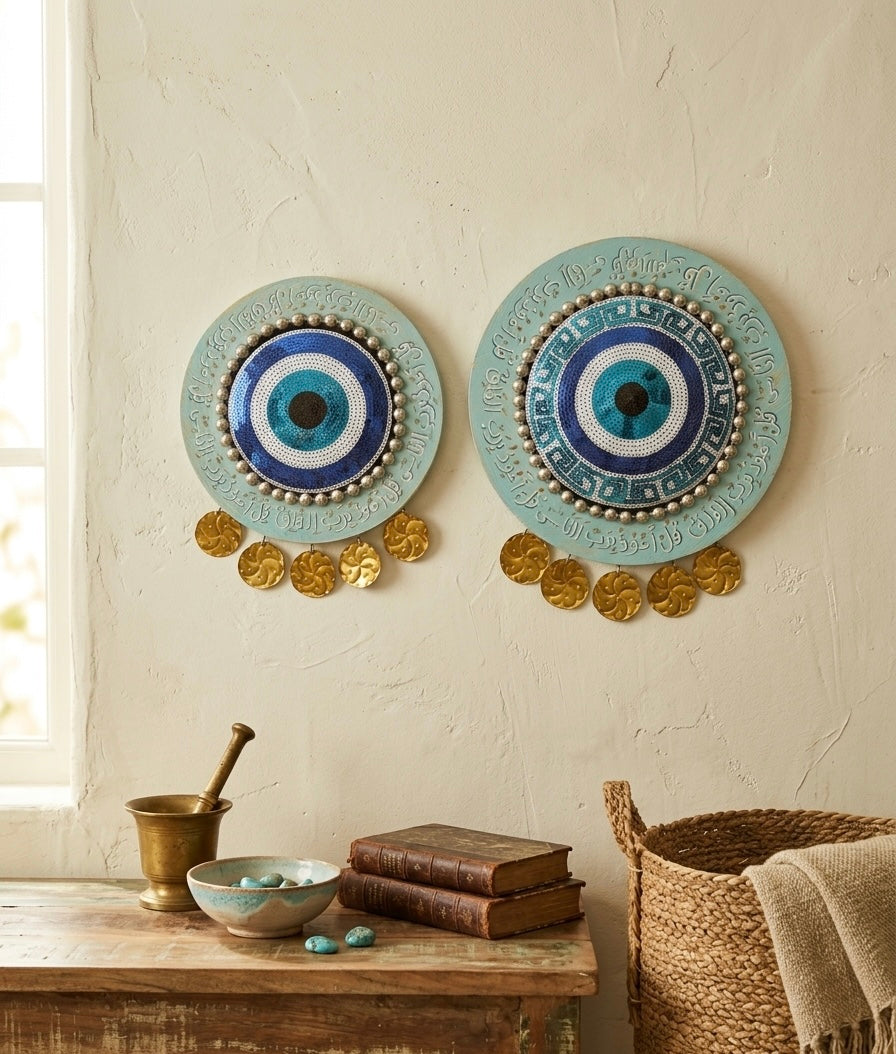 Evil Eye Calligraphy Wall Hanging