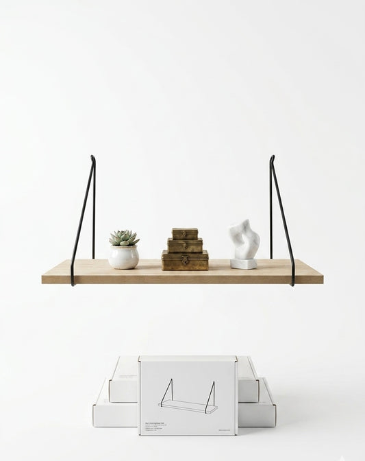Modern Triangle Hanging Wall Shelf