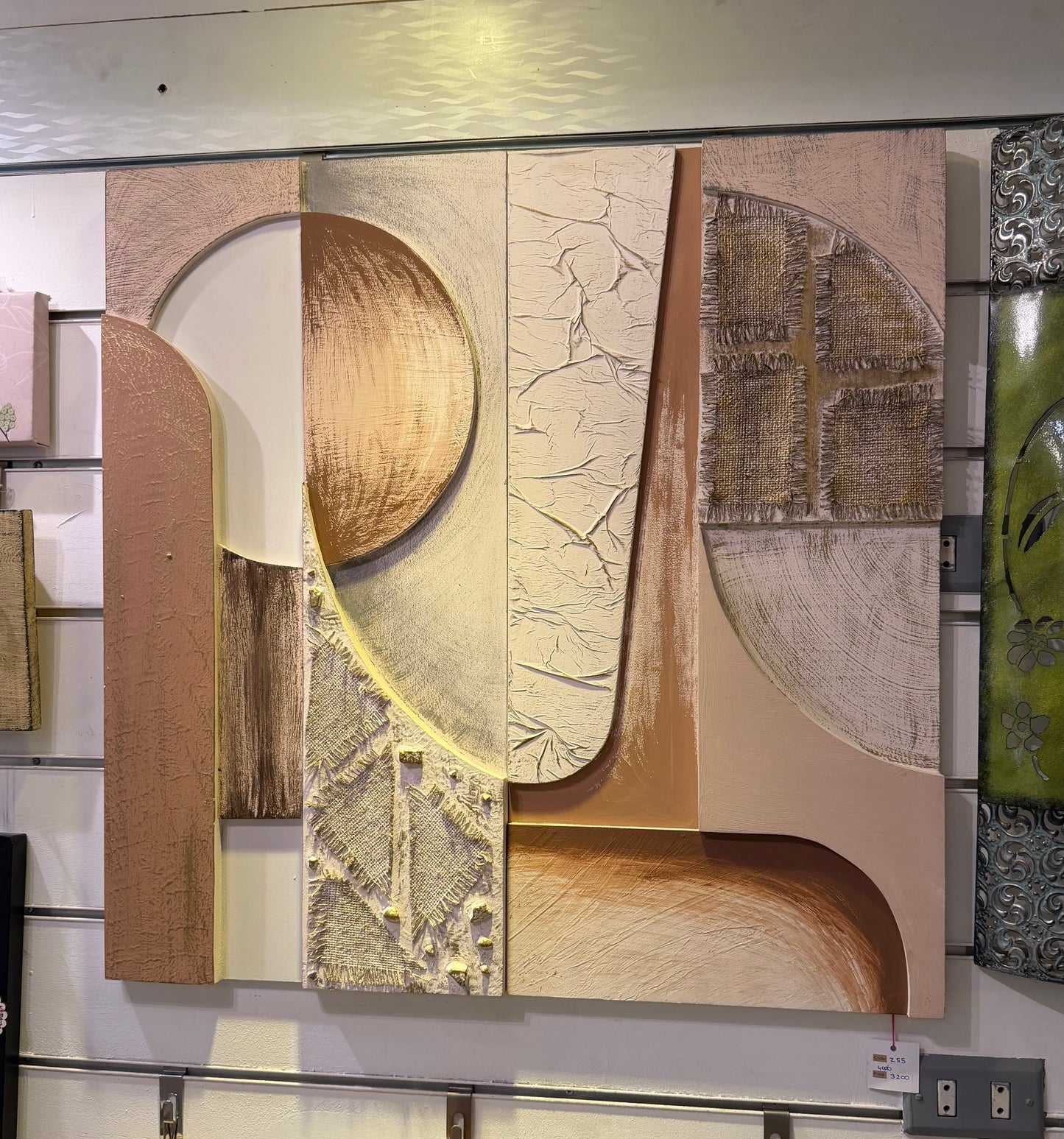 Modern Mixed-Media Wall Art