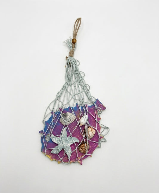 Coastal Fish Net Wall Decor