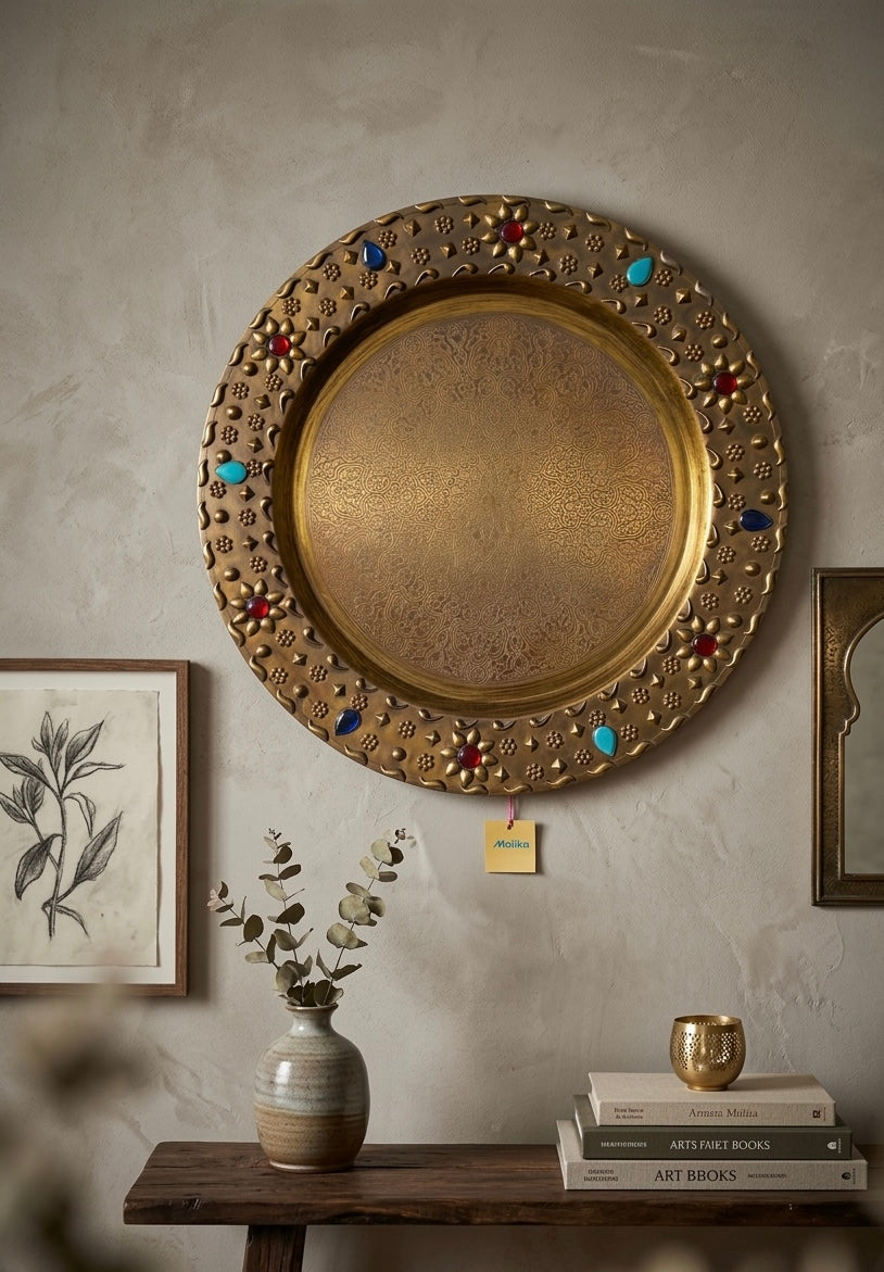Handcrafted 50 cm Copper Wall Art