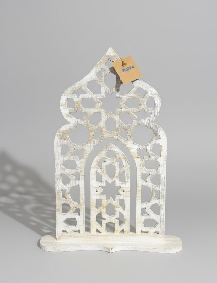 Arabesque Elegance Wooden Arch