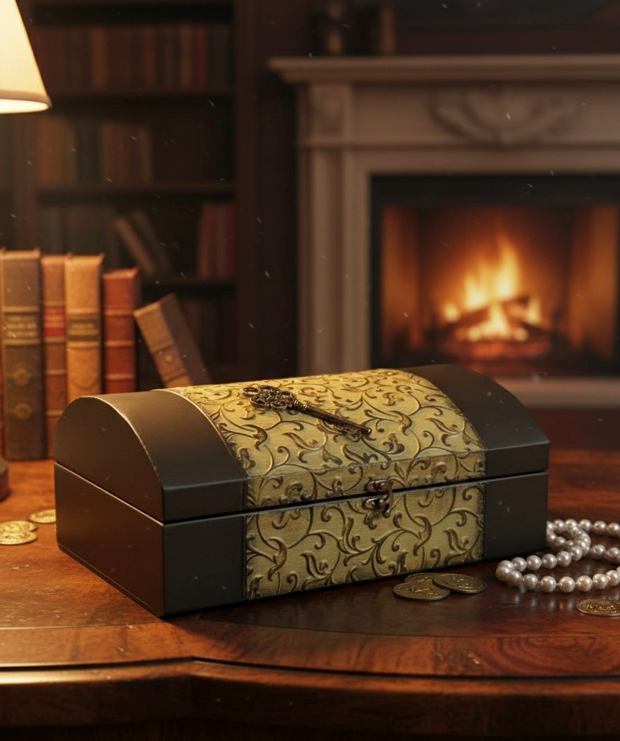 Vintage Heritage Embossed Storage Chests