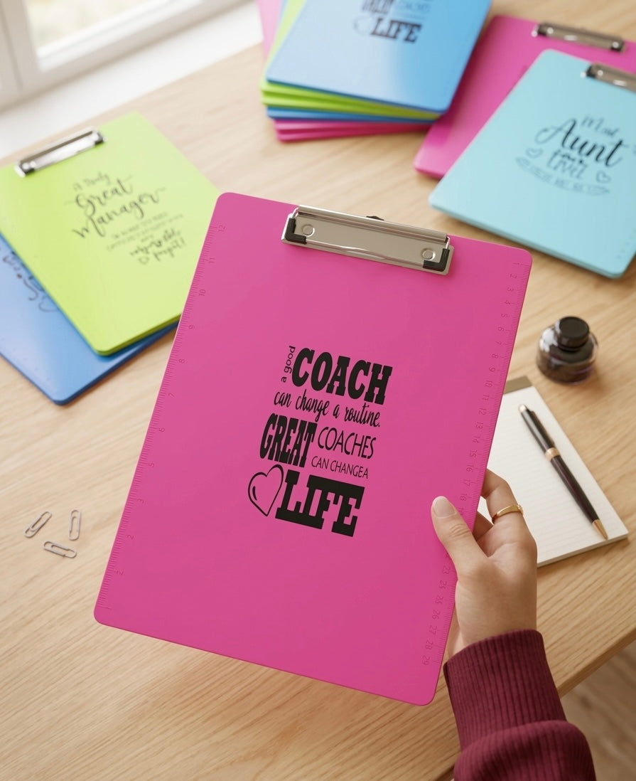Acrylic Clipboards – Designs for Coaches, Managers, and Aunts