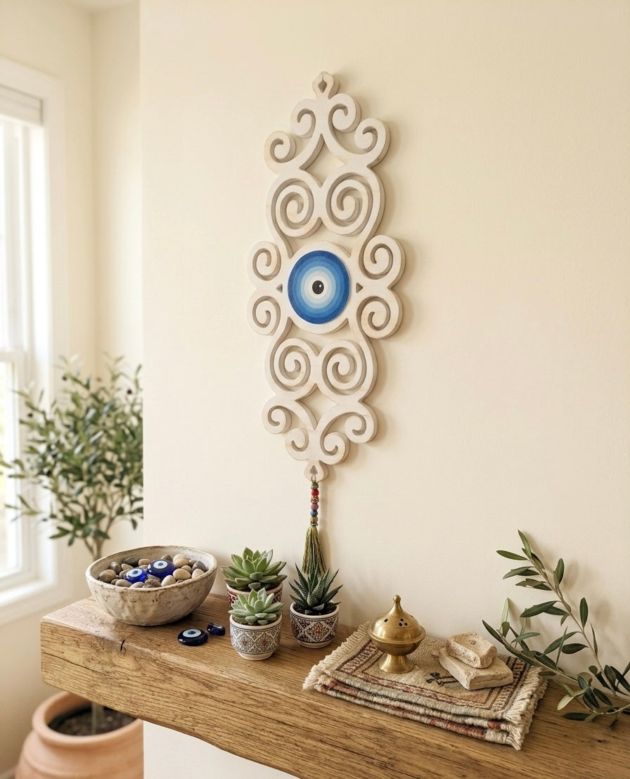 Grand Ornate Evil Eye Wall Statement