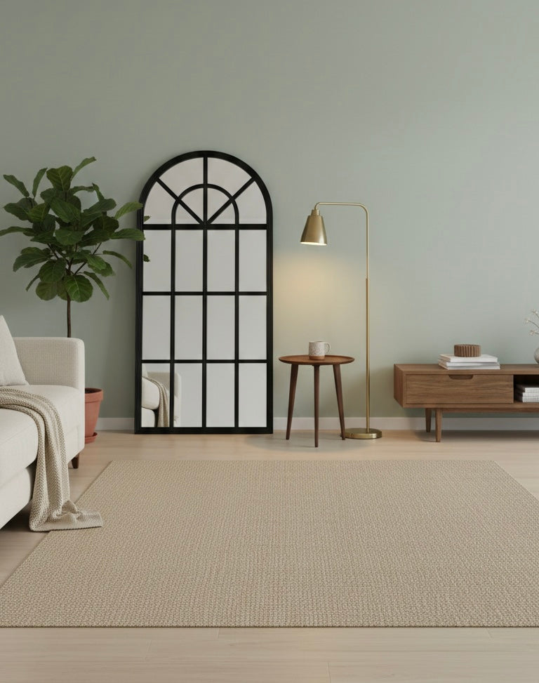 Window-Pane Arch Mirror