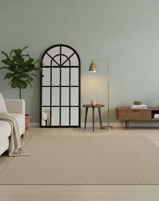 Window-Pane Arch Mirror
