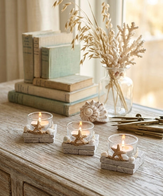 Mini Coastal Starfish Votive Candle Holder