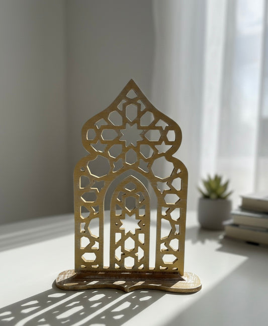 Arabesque Elegance Wooden Arch