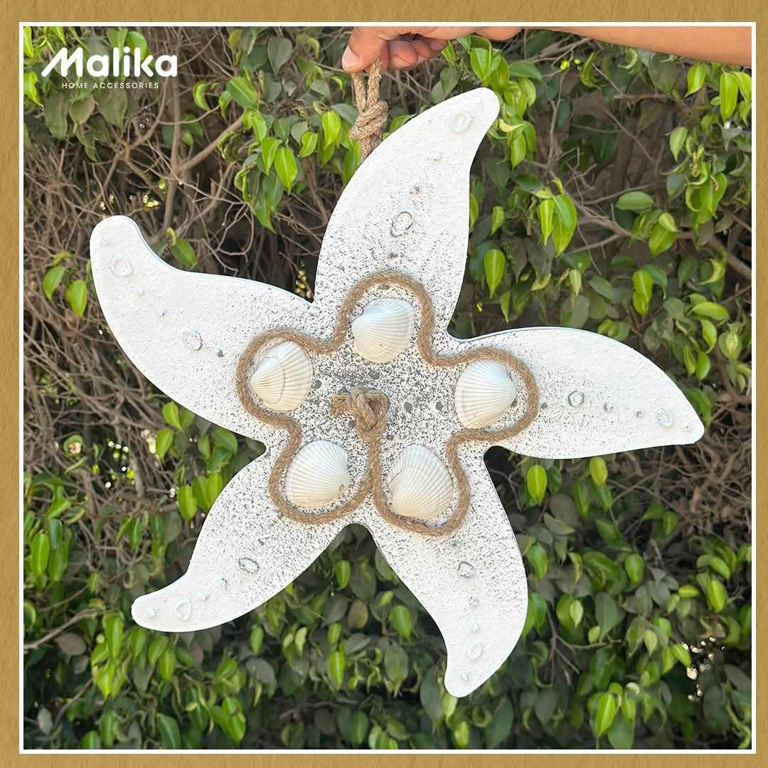 Artisanal Hand-Painted Starfish Wall Decor