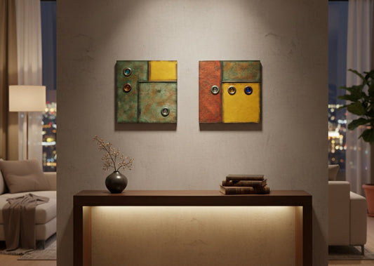 Heritage Arabesque Metal Wall Art Set