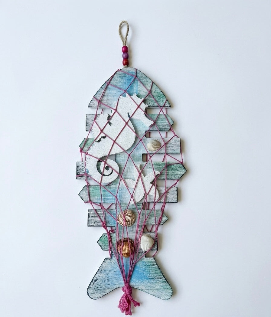 Artisanal Nautical Fish Wall Decor