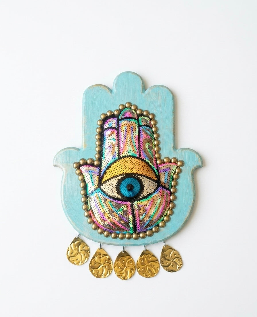 Boho Chic Hamsa Hand Wall Decor