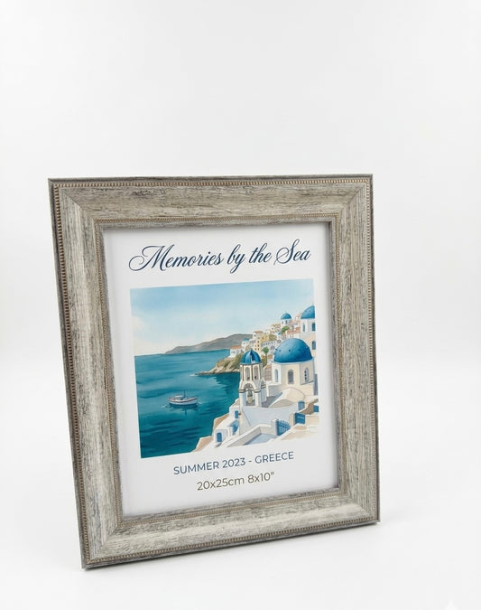 Rustic Weathered Wood-Effect Photo Frame – 20x25 cm