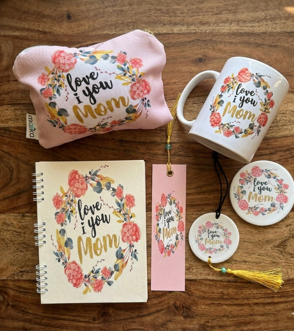 Floral "Love You Mom" Gift Set